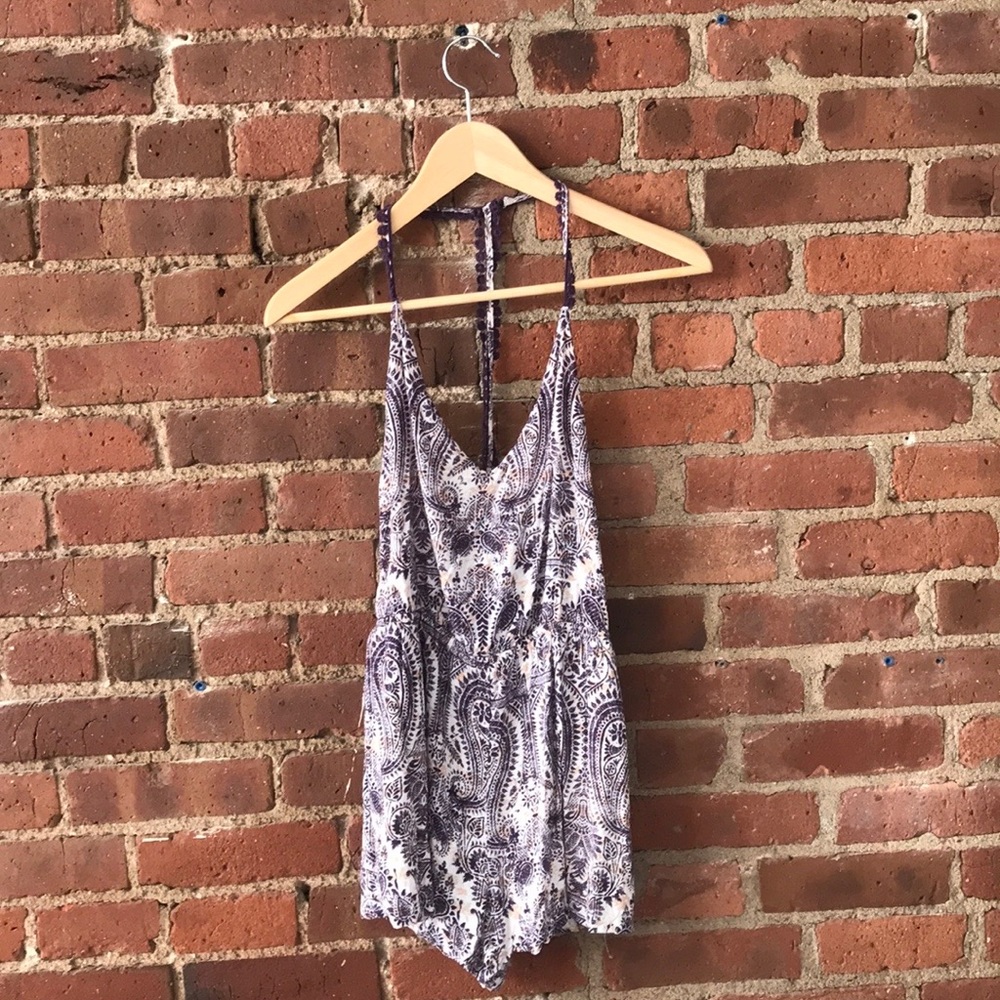 Urban Outfitters Romper Purple/White size S